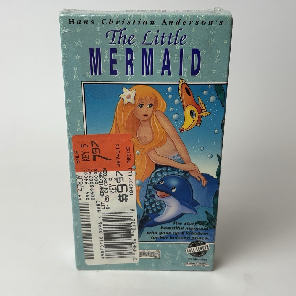 Sealed 1989 Hans Christian Andersons The Little Mermaid VHS Toei Anime Film